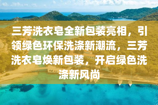 三芳洗衣皂全新包裝亮相，引領(lǐng)綠色環(huán)保洗滌新潮流，三芳洗衣皂煥新包裝，開(kāi)啟綠色洗滌新風(fēng)尚液壓動(dòng)力機(jī)械,元件制造